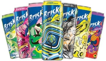 Brisk Iced Tea Variety Pack - Pack of 15 , 4 different Flavors